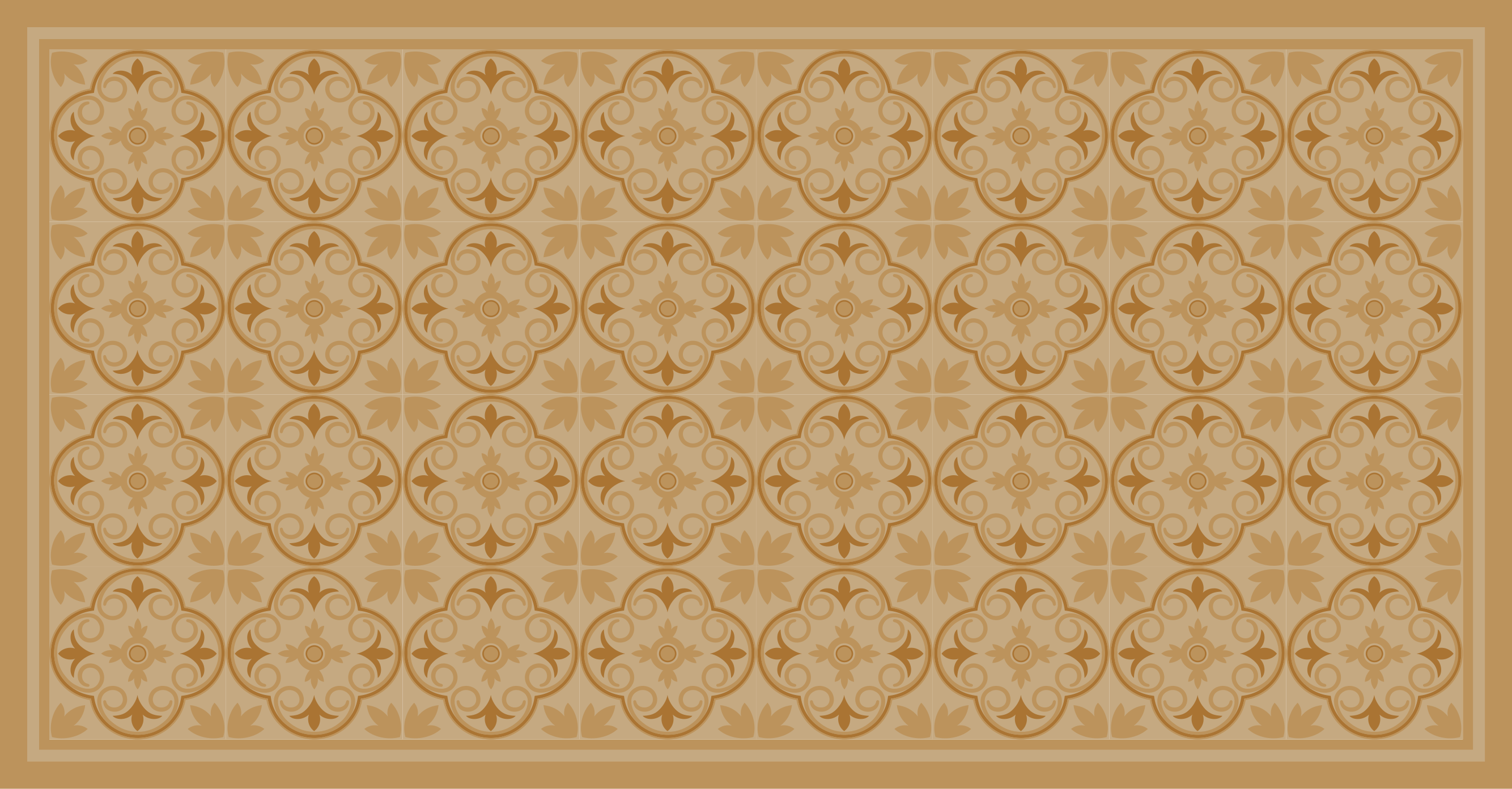 vinylový koberec do obývačky motív geometrických dlaždíc - Tenstickers