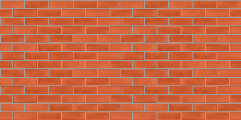 červené tehly vzor textúra koberec - Tenstickers