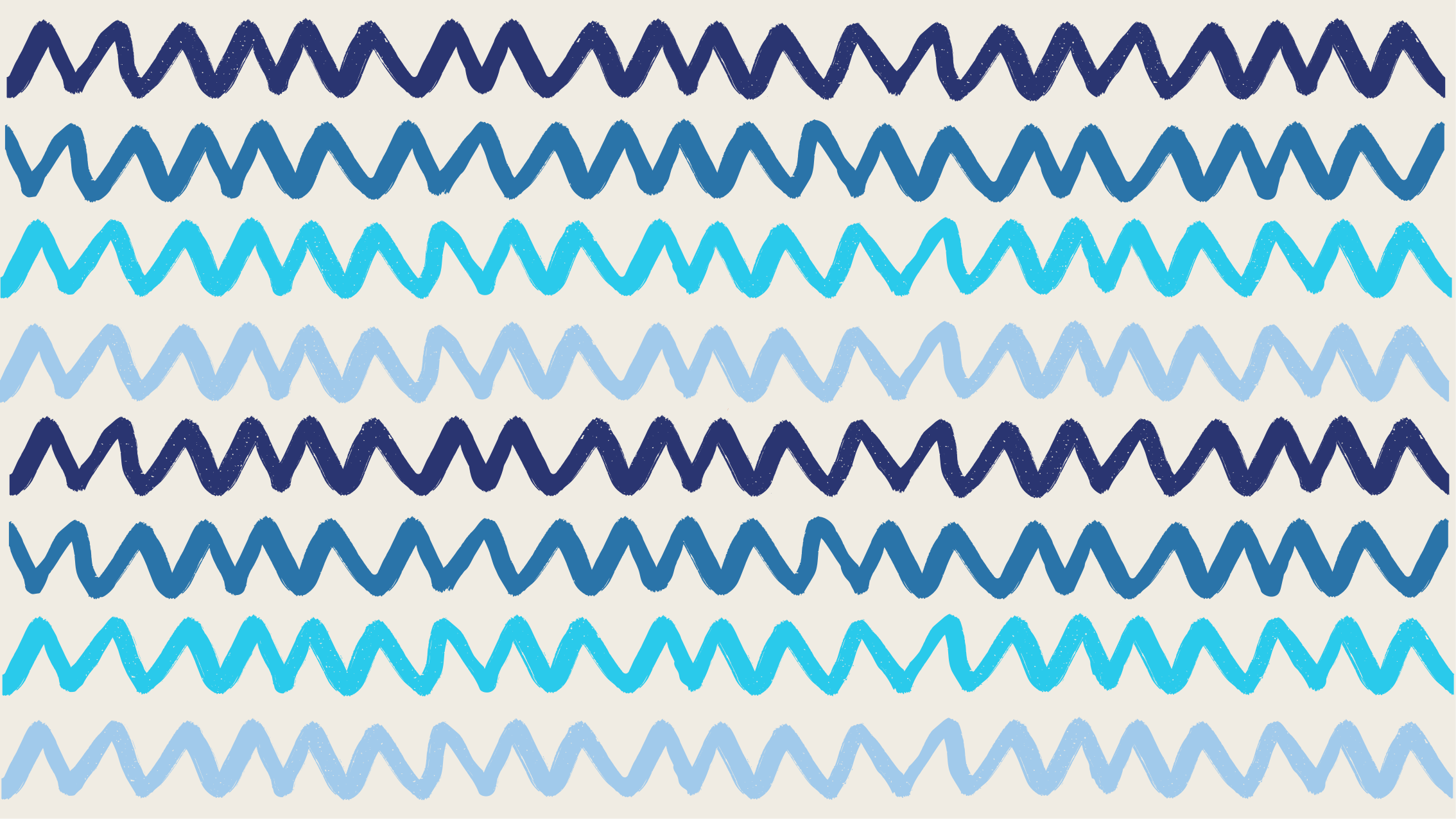 Vlny v modrých tónoch minimálny koberec - Tenstickers