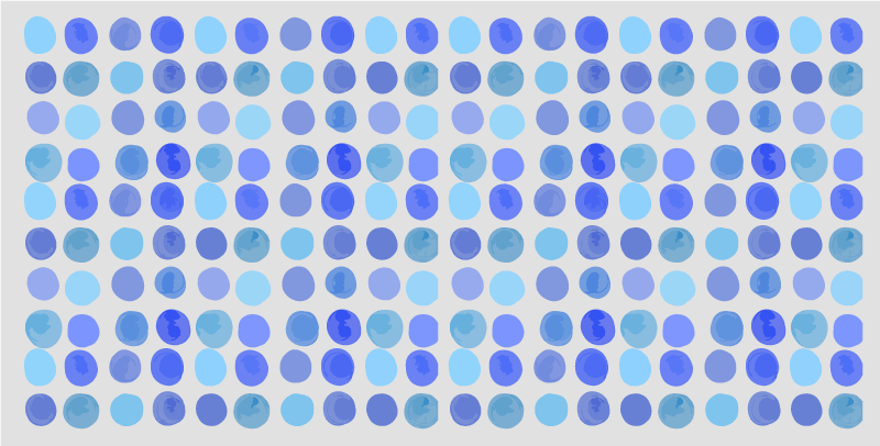 vinylový koberec do kúpelne vzor modrých bodiek - Tenstickers