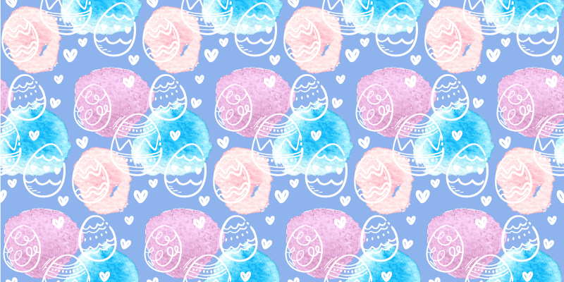 rôzne vinylové koberce pre deti farebné veľkonočné vajíčka - Tenstickers