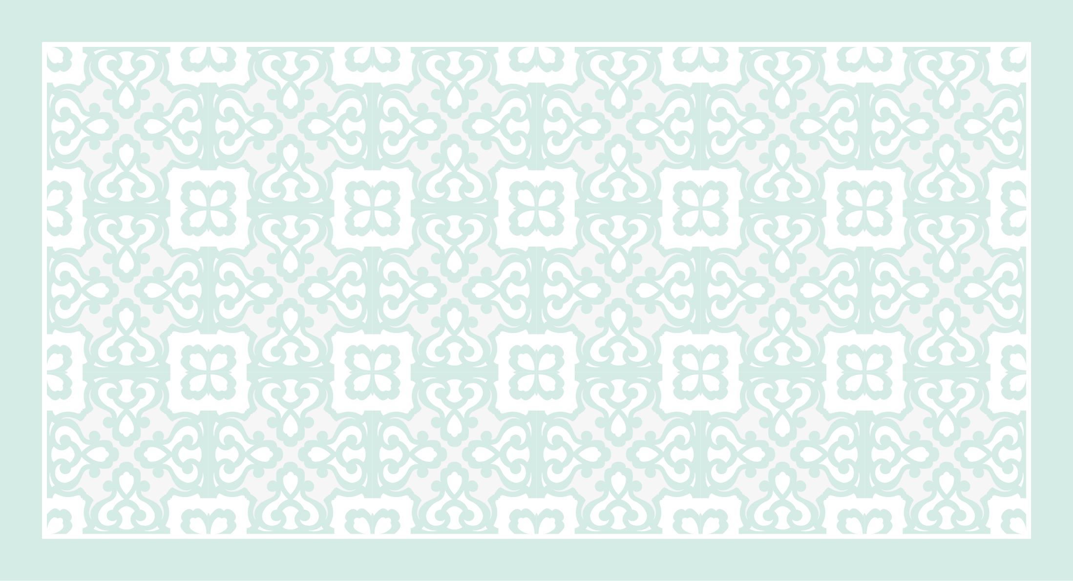 vinylový koberec kachličky elegantná tyrkysová - Tenstickers