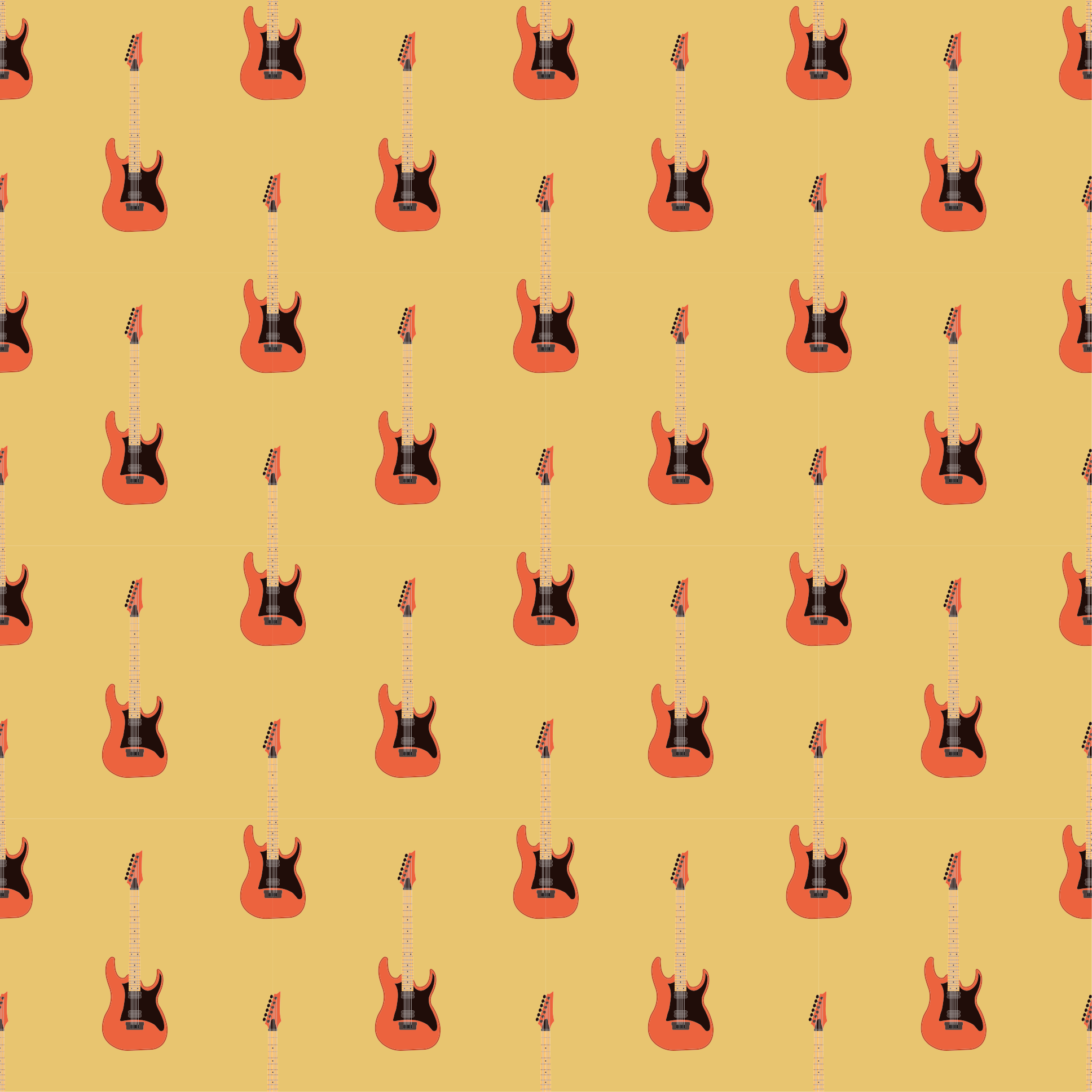 vinylový koberec pre mládež elektrická gitara - Tenstickers