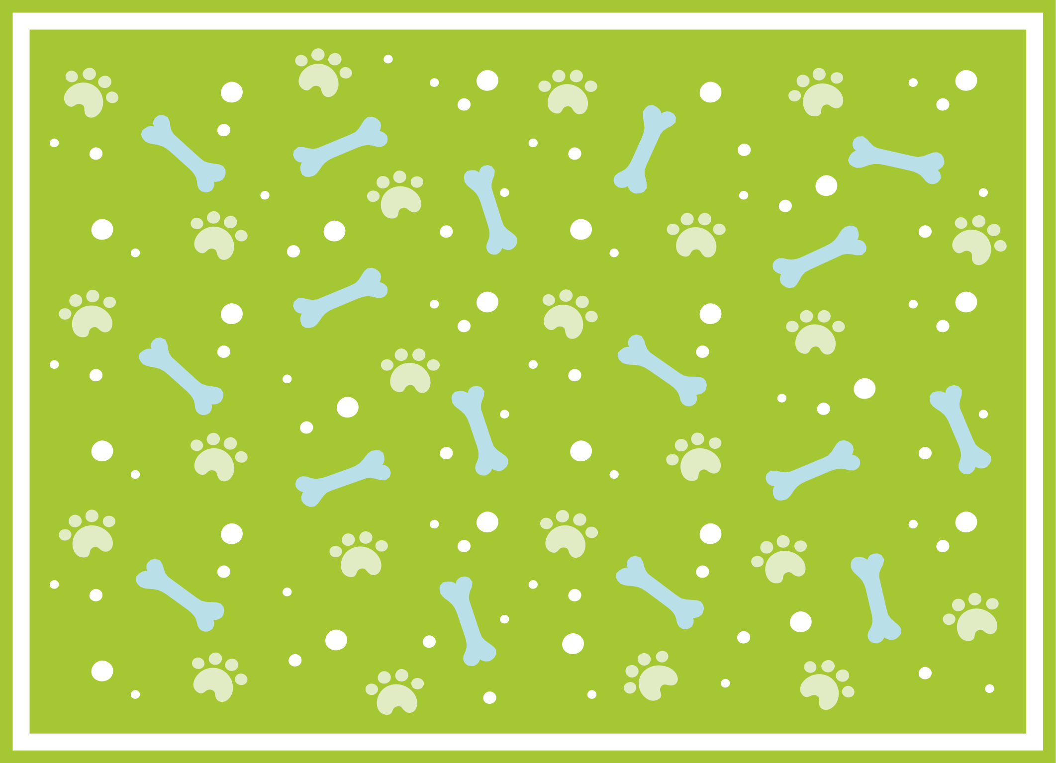 úžasný koberec pre psie labky modrých a zelených - Tenstickers