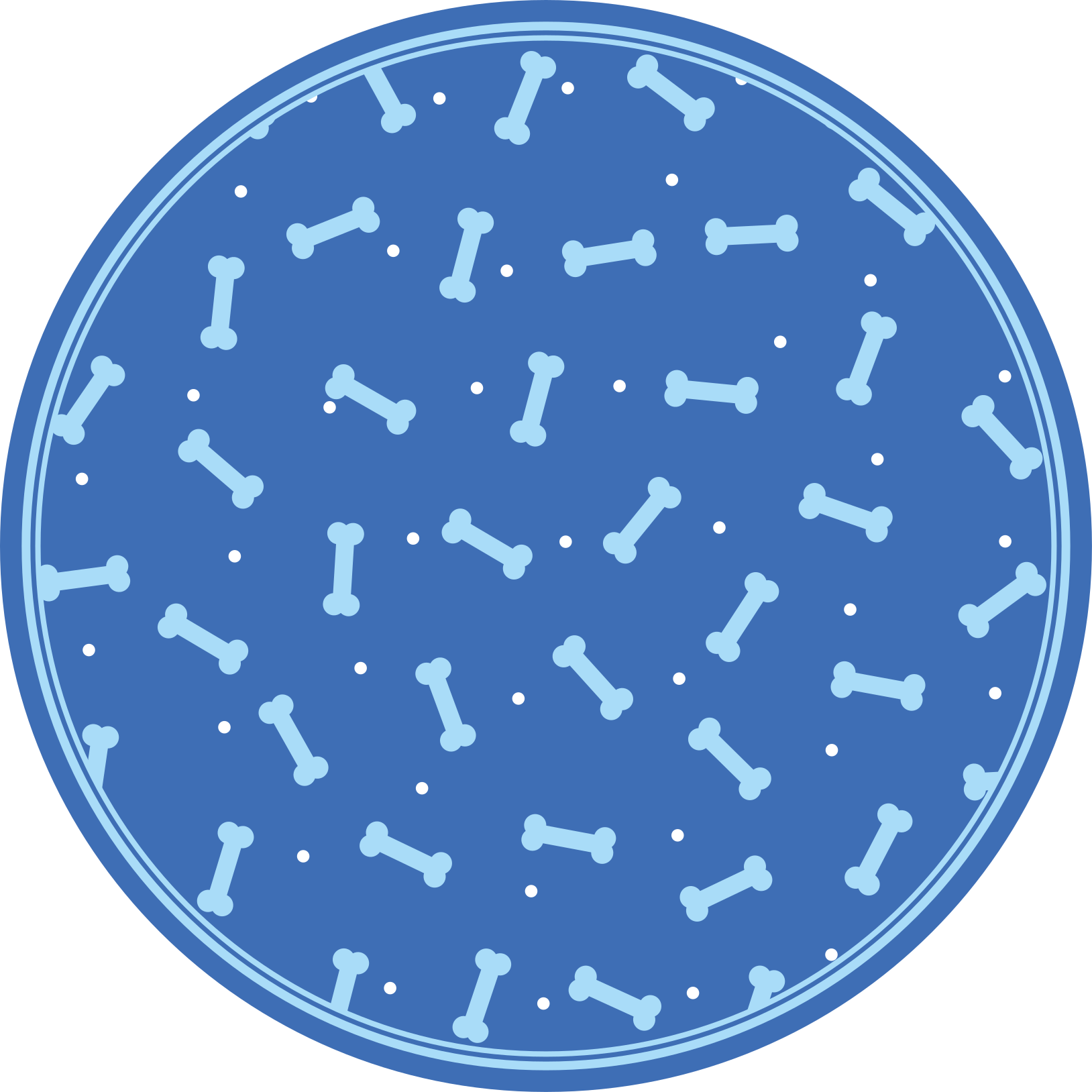 okrúhly vinylový koberec hra so vzorom kostí - Tenstickers