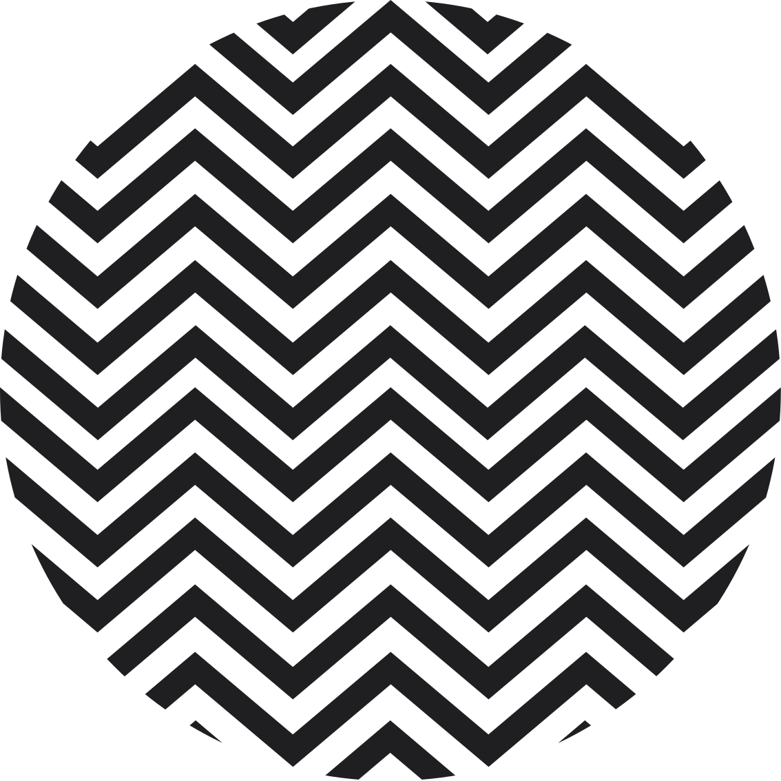 Vinylový koberec s geometrickými tvarmi chevron motív - Tenstickers