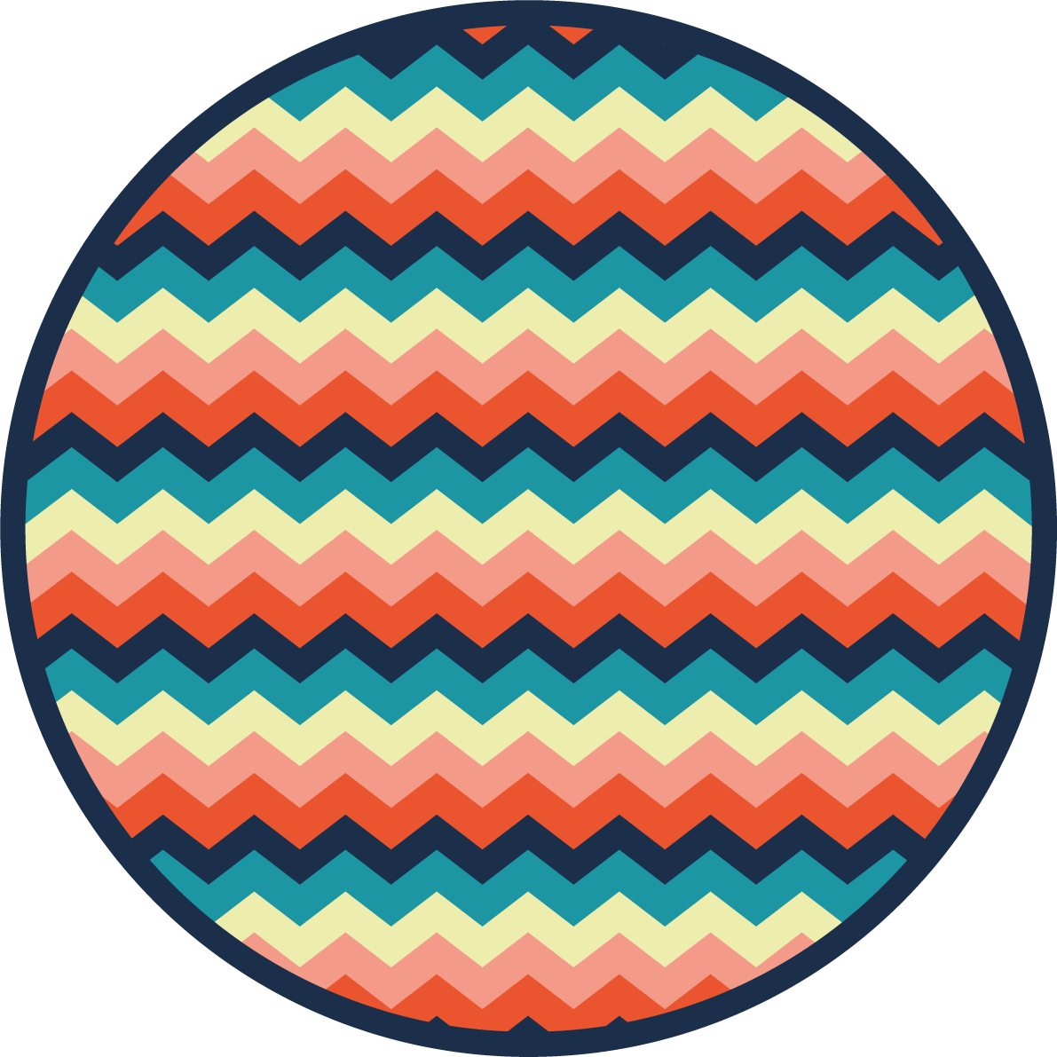 vinylový koberec s geometrickýmy tvarmi farebný šípový vzor - Tenstickers