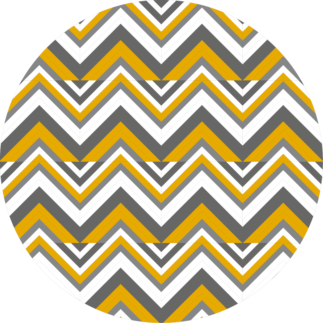Vinylový koberec s geometrickými tvarmi chevron šedý a žltý - Tenstickers