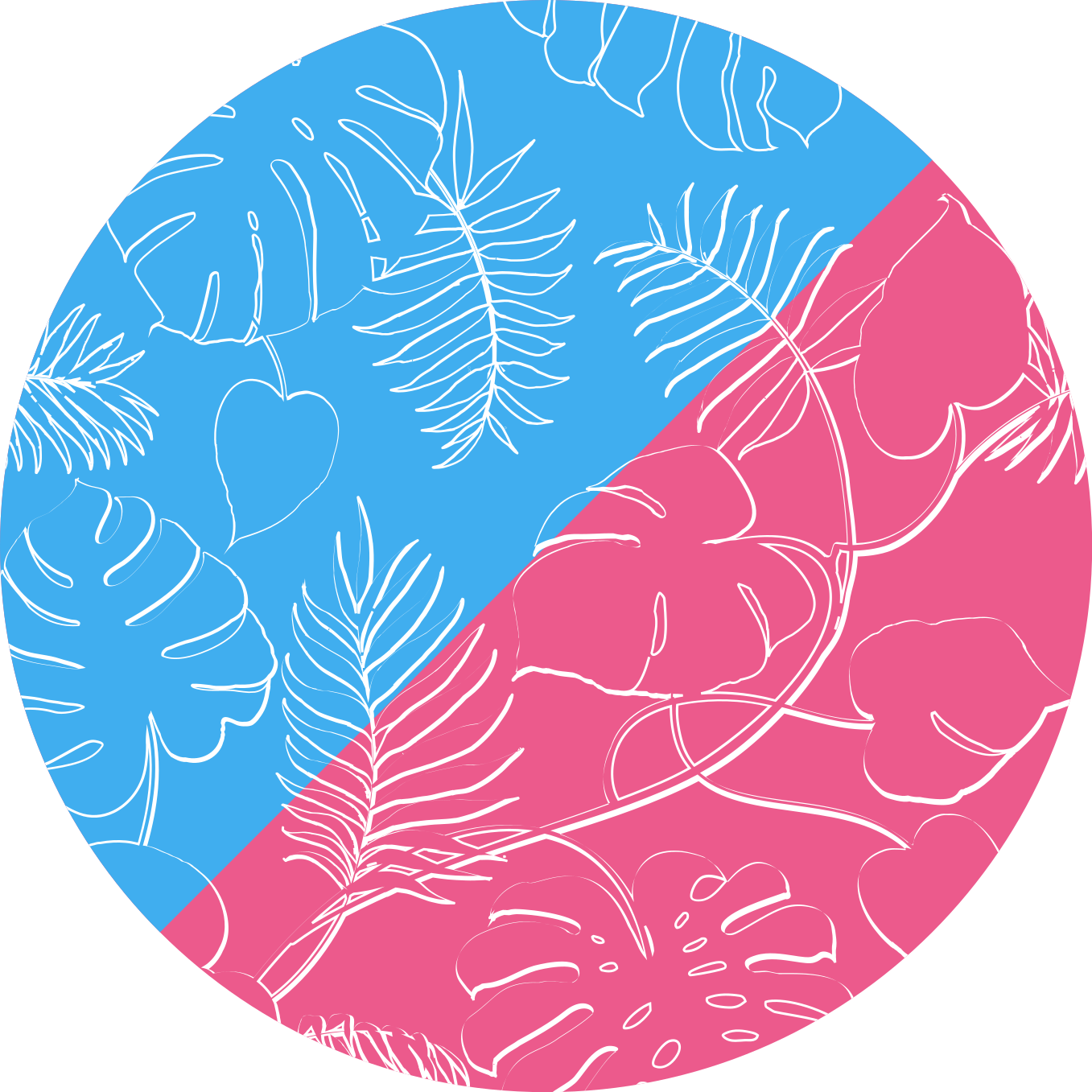 Prírodný vinylový koberec zelené tropiky - Tenstickers