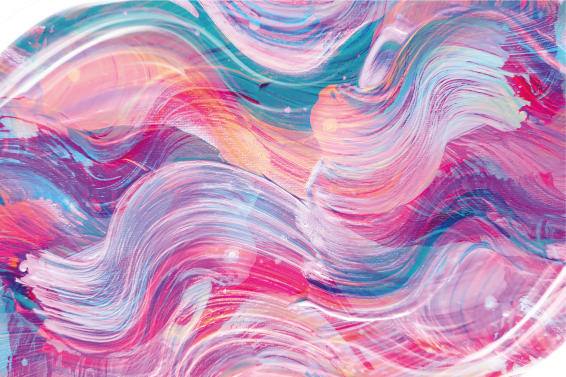 rôzne vinylové koberce pre deti živé abstraktné krivky - Tenstickers