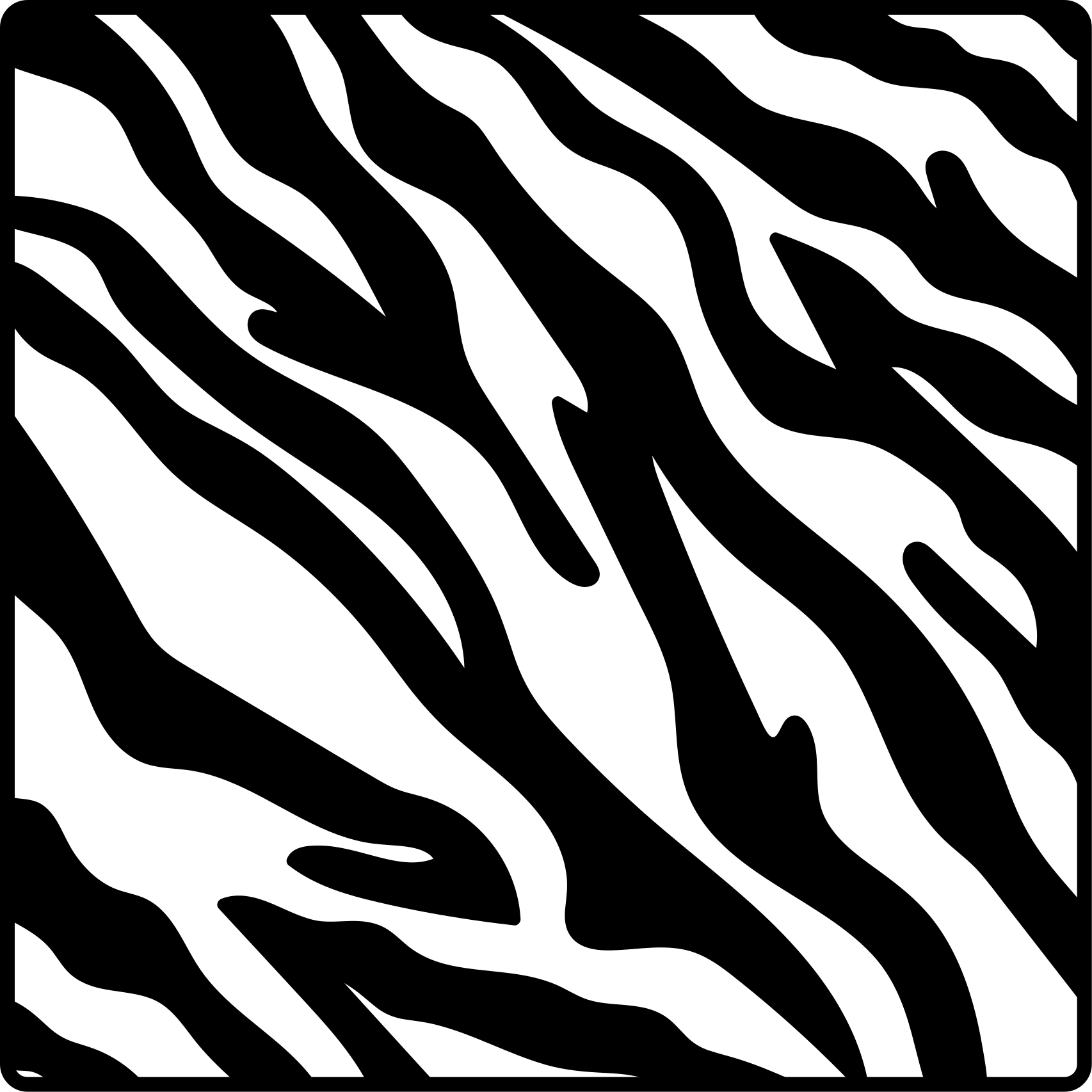 Vinylový koberec zvierací vzor zebra štýl - Tenstickers