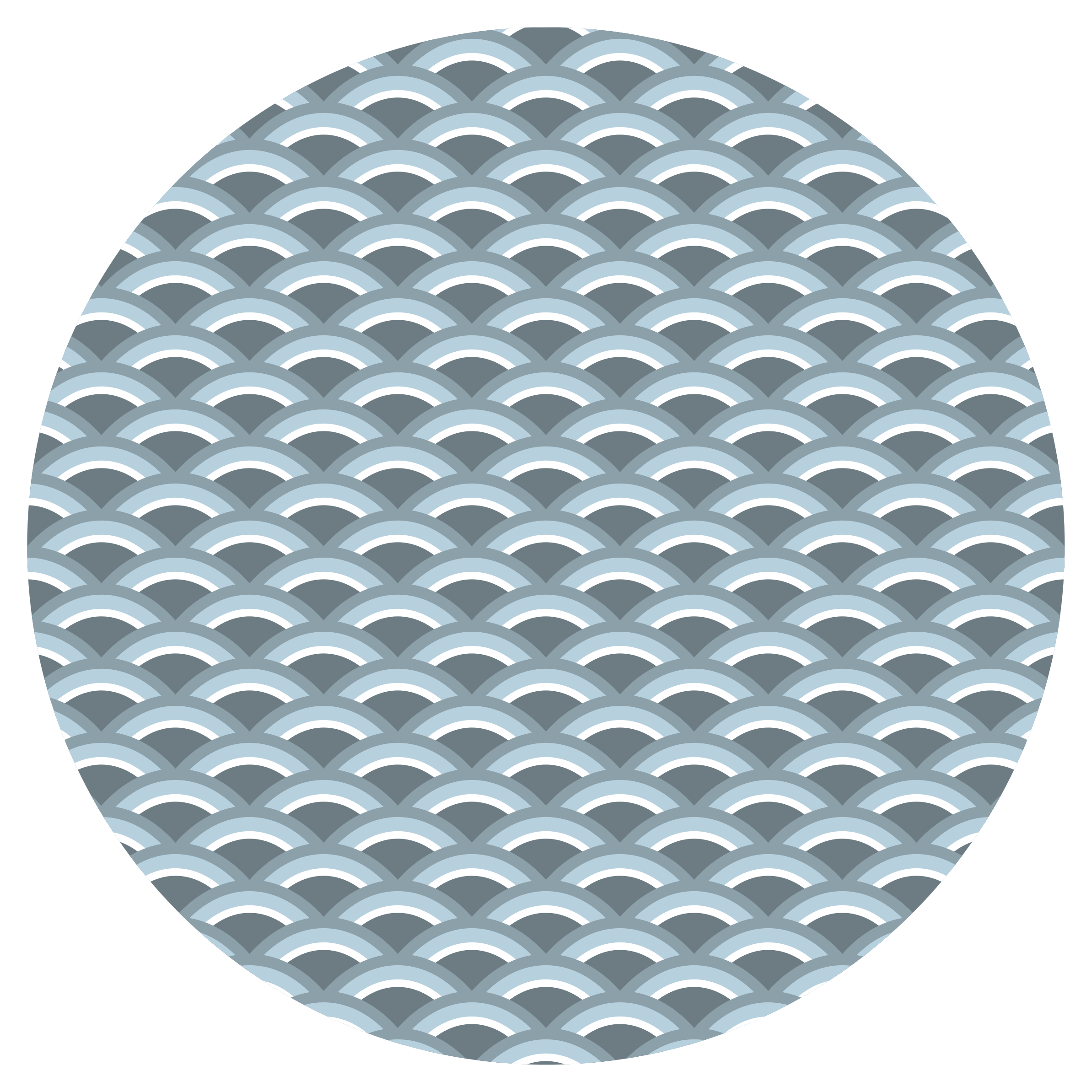 vinylový koberec s geometrickýmy tvarmi motív vlny - Tenstickers