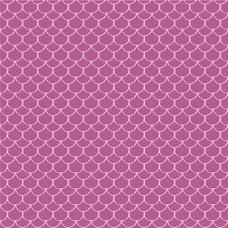 Vinylový koberec zvierací vzor ružové morská panna šupiny - Tenstickers