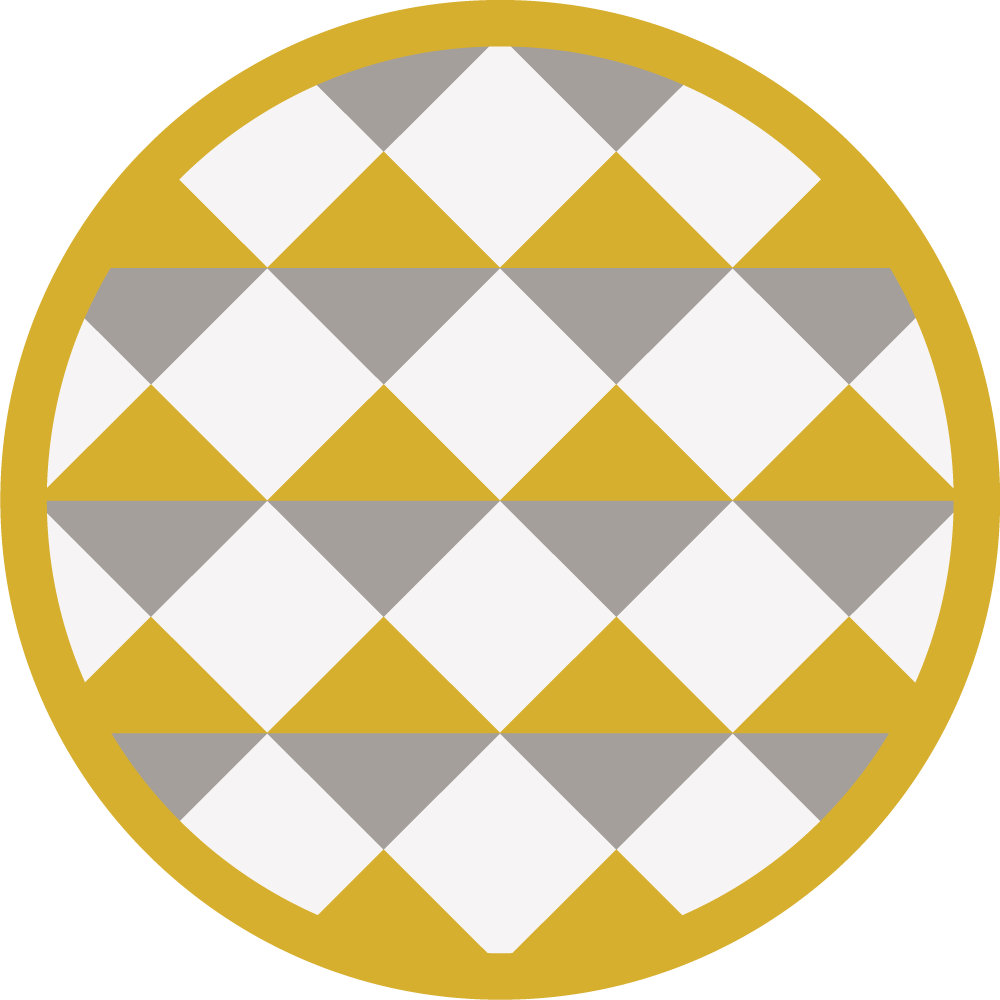 vinylový koberec s geometrickýmy tvarmi diamantový vzor kruh - Tenstickers