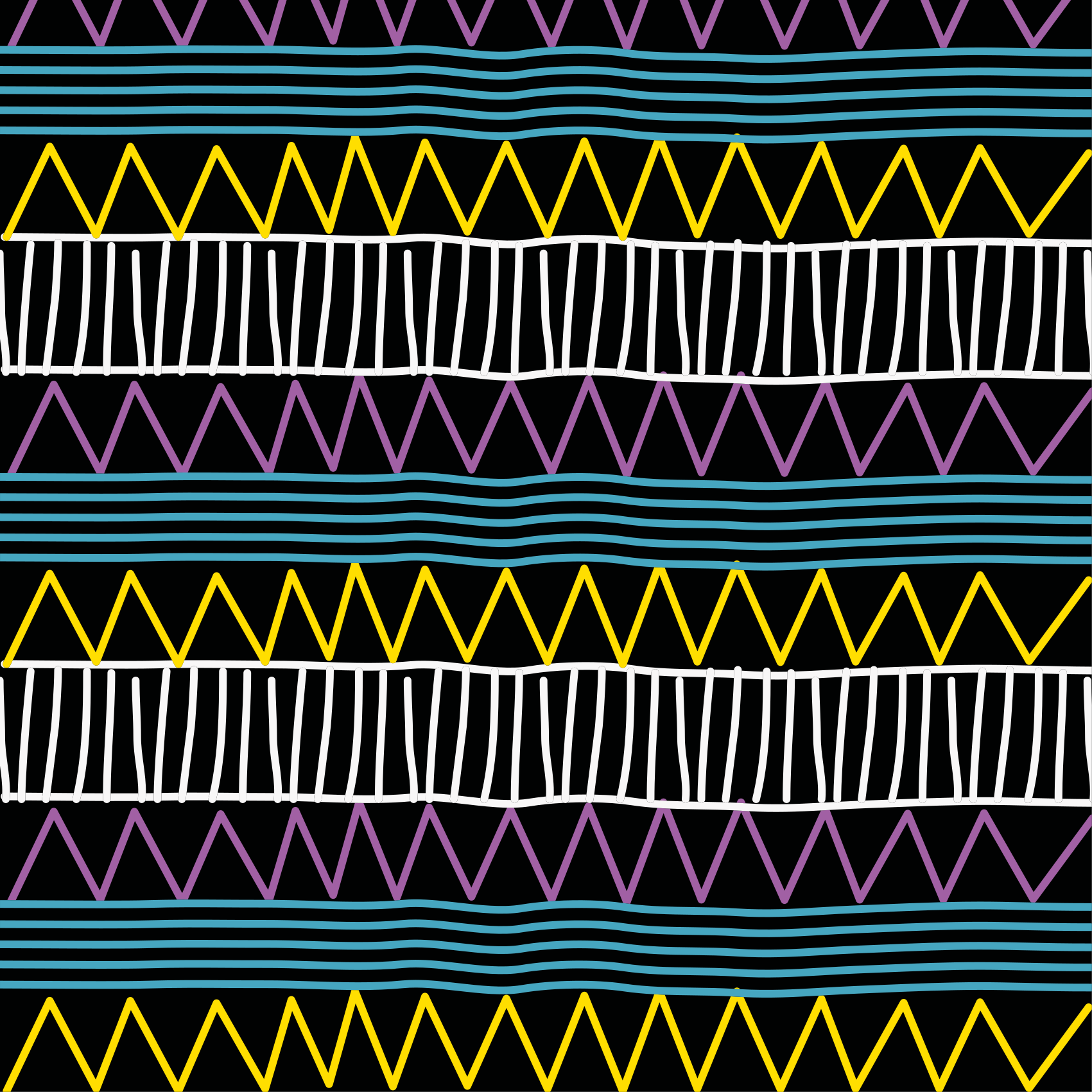 Vinylový koberec s geometrickými tvarmi farebná hra vzorov - Tenstickers