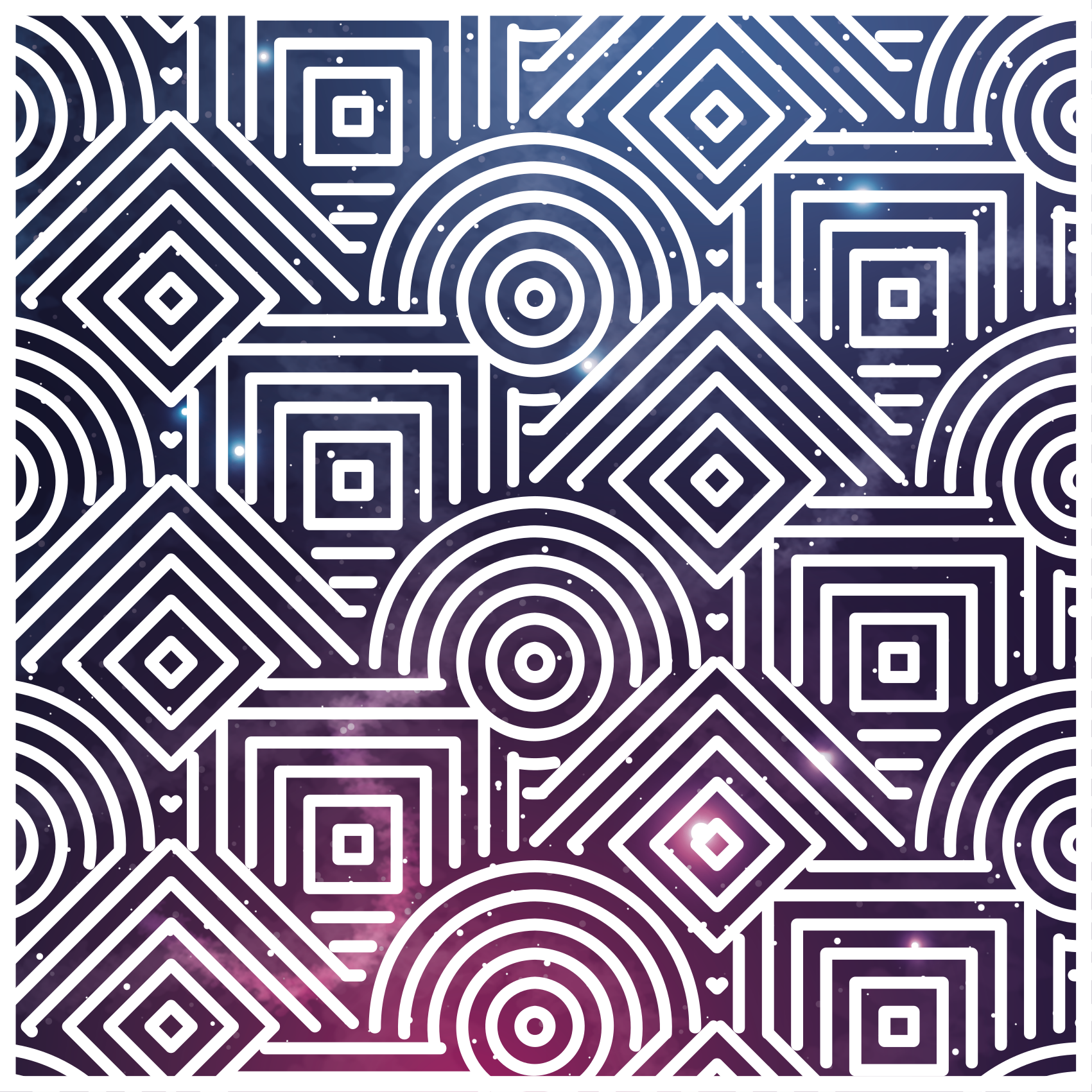 Viacfarebné kruhy kozmos severský etnický koberec - Tenstickers