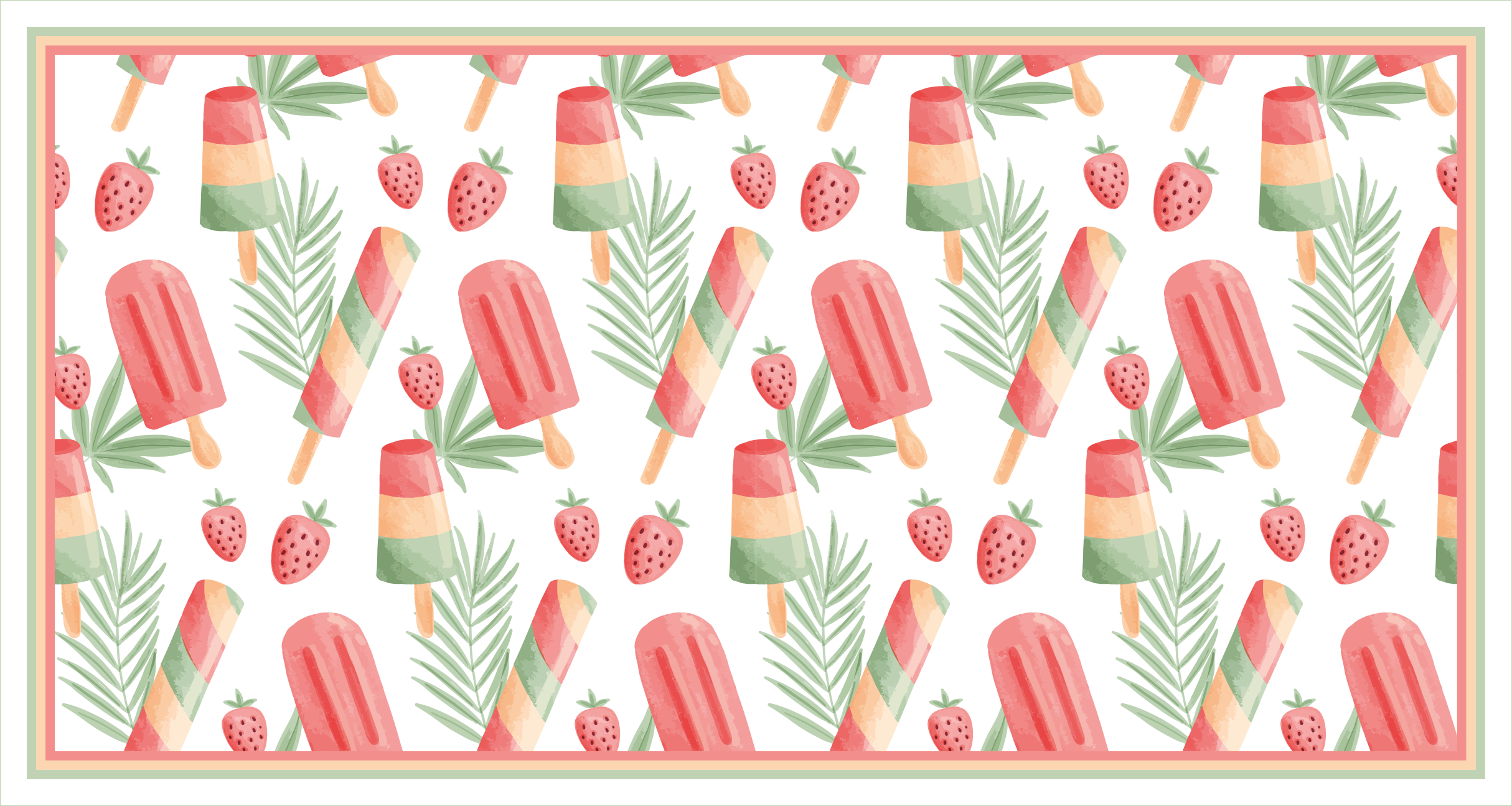 rôzne vinylové koberce pre deti farebné ľadové maškrty - Tenstickers