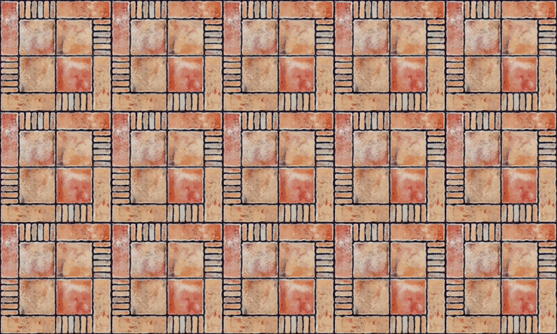 vinylový koberec kachličky krížovo šrafované vzory - Tenstickers