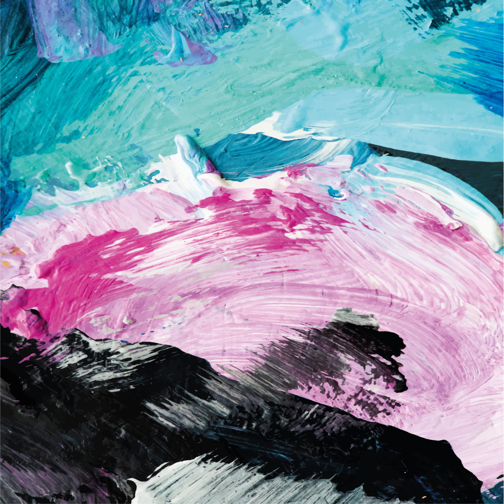 rôzne vzorované vinylové koberce abstraktná farebná explózia - Tenstickers