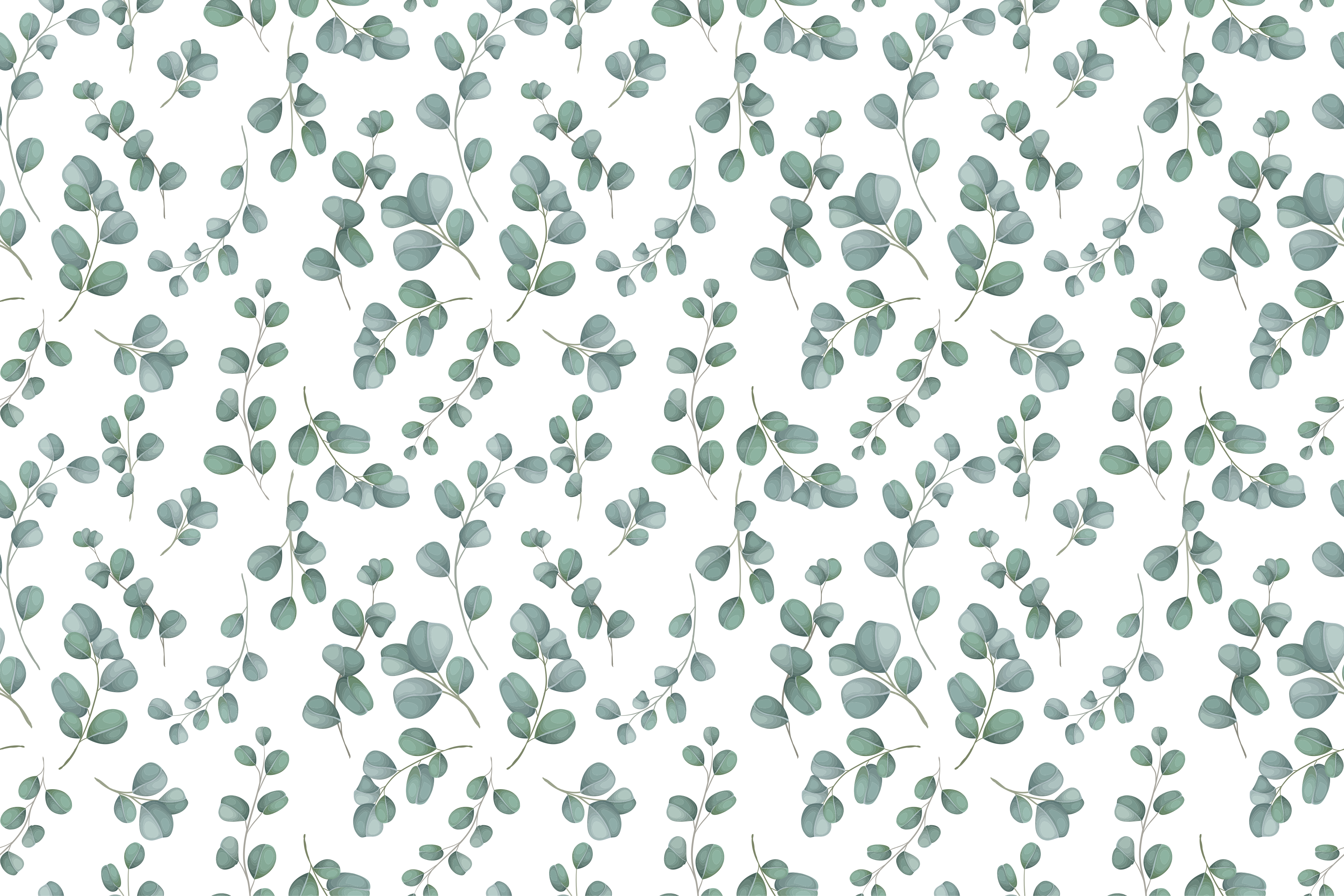 vinylový koberec s kvetmi elegantný zelený vzor - Tenstickers