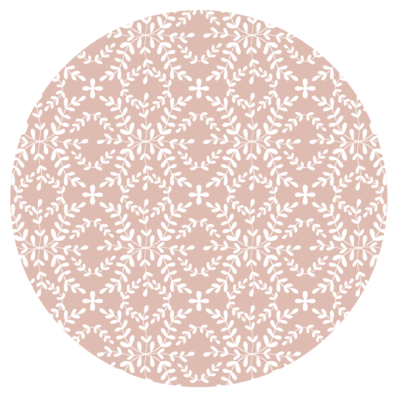 vinylový koberec s kvetmi jemná kvetinová kompozícia - Tenstickers