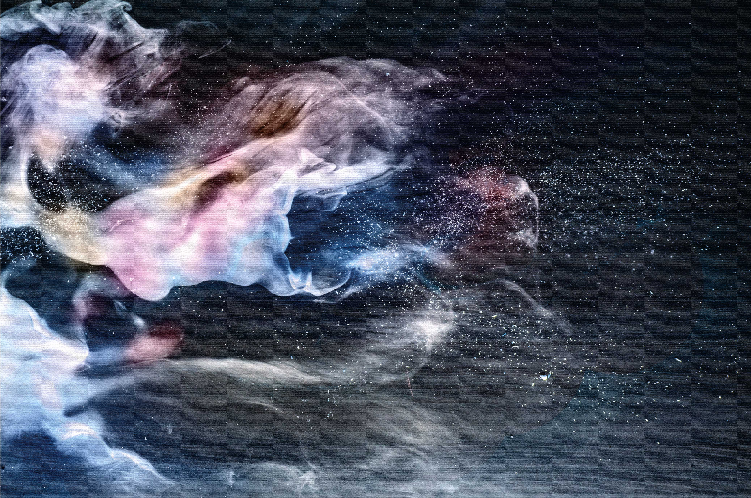 vinylový koberec pre mládež kozmické dymové víry - Tenstickers