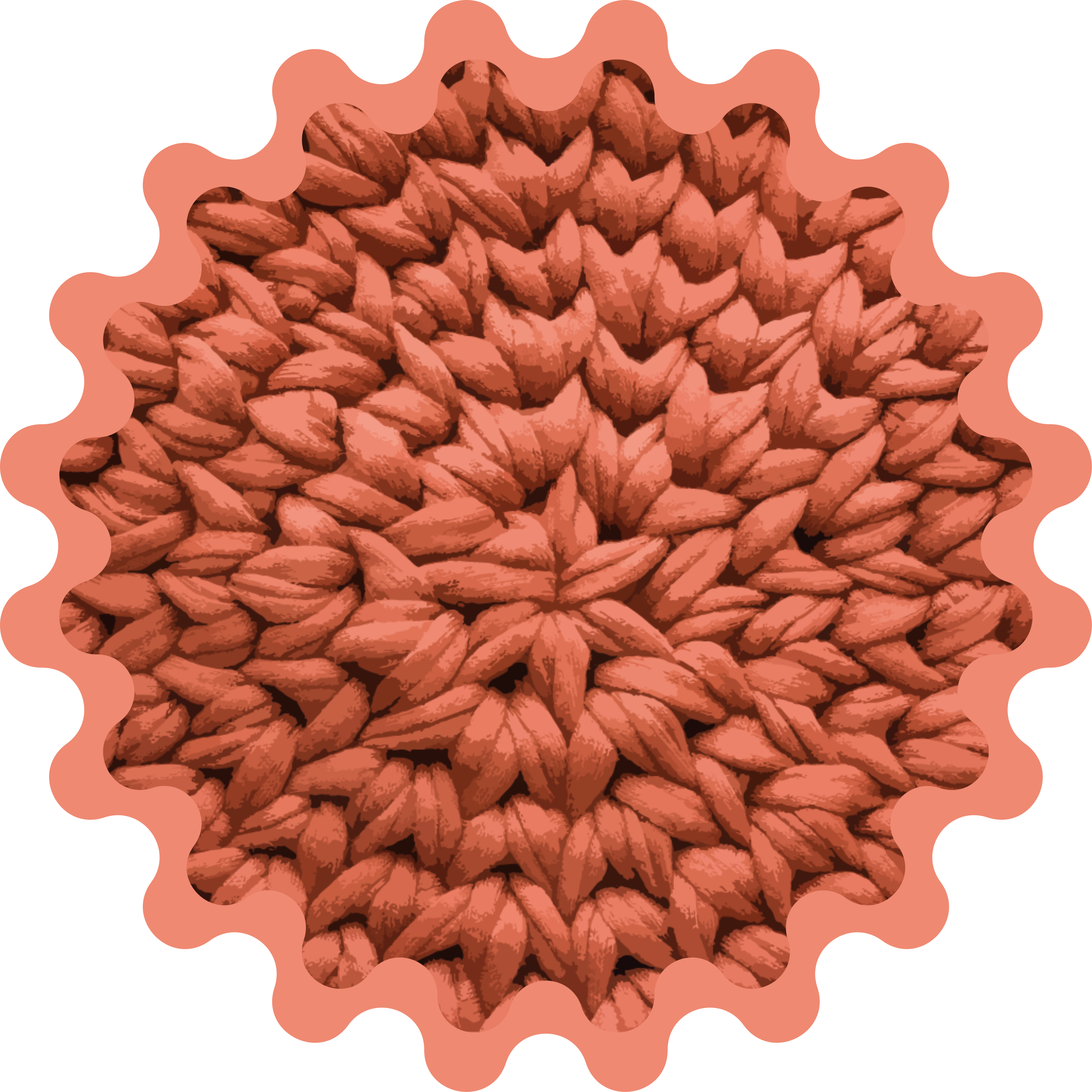 prírodný vinylový koberec motív listu - Tenstickers