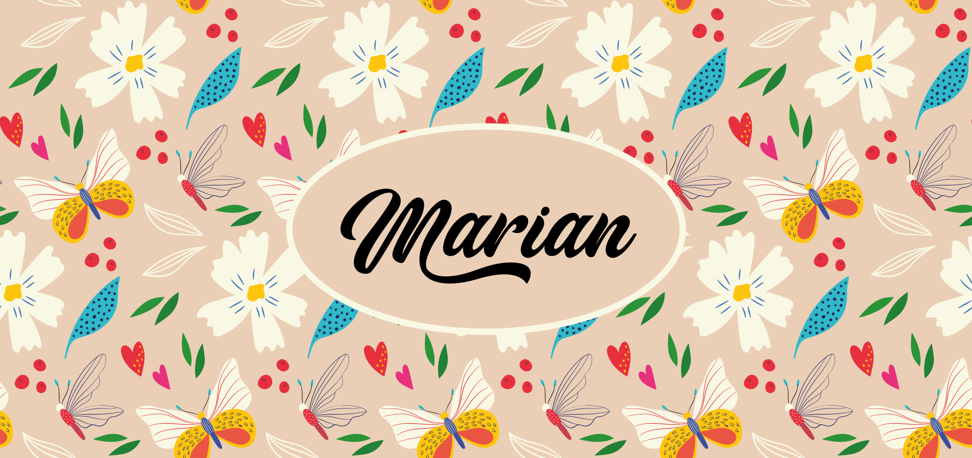 Vinylový koberec do spálne v béžovej kvetinovej úprave - Tenstickers