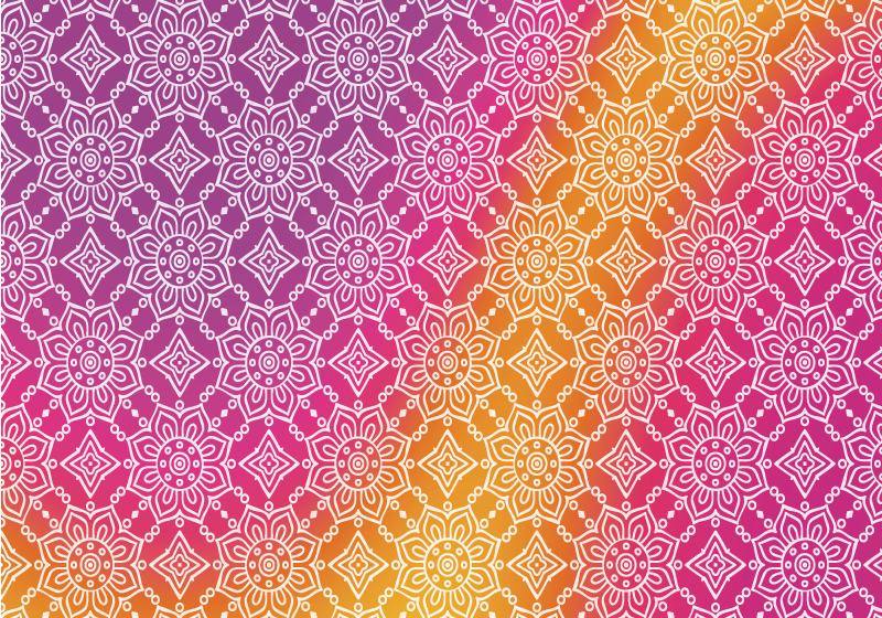 vinylový koberec mandala elegantný gradient - Tenstickers