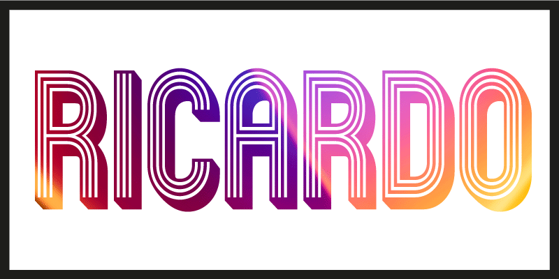 vinylový koberec pre mládež vlastné meno neón - Tenstickers