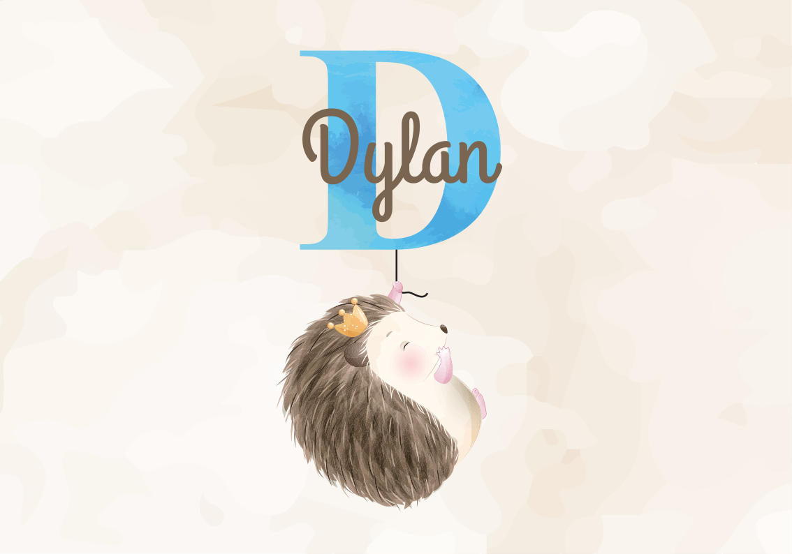 Roztomilé zvieratká ježko detská podložka na hranie - Tenstickers