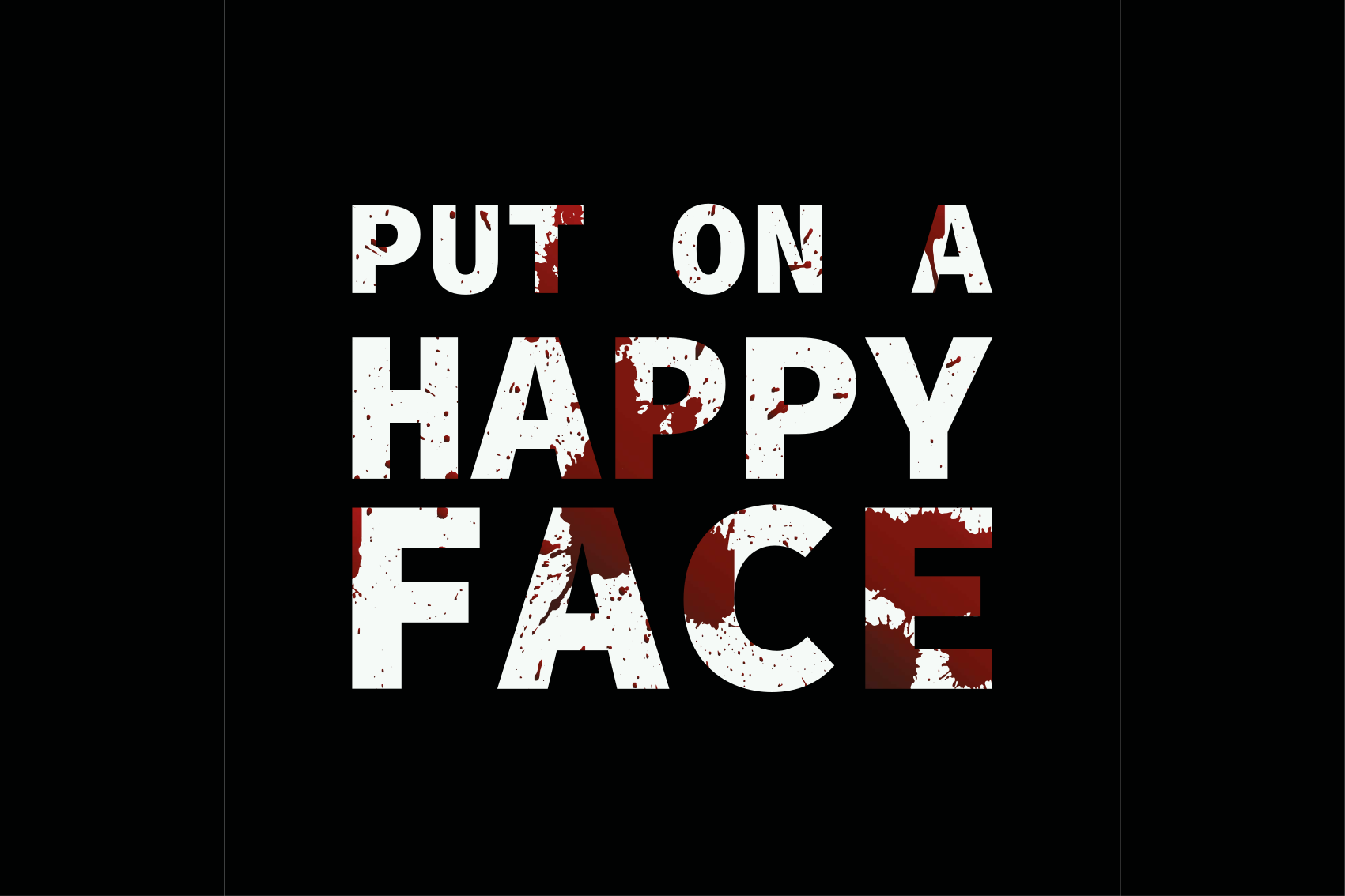 vinylový koberec citáty naniesť na tvár - Tenstickers