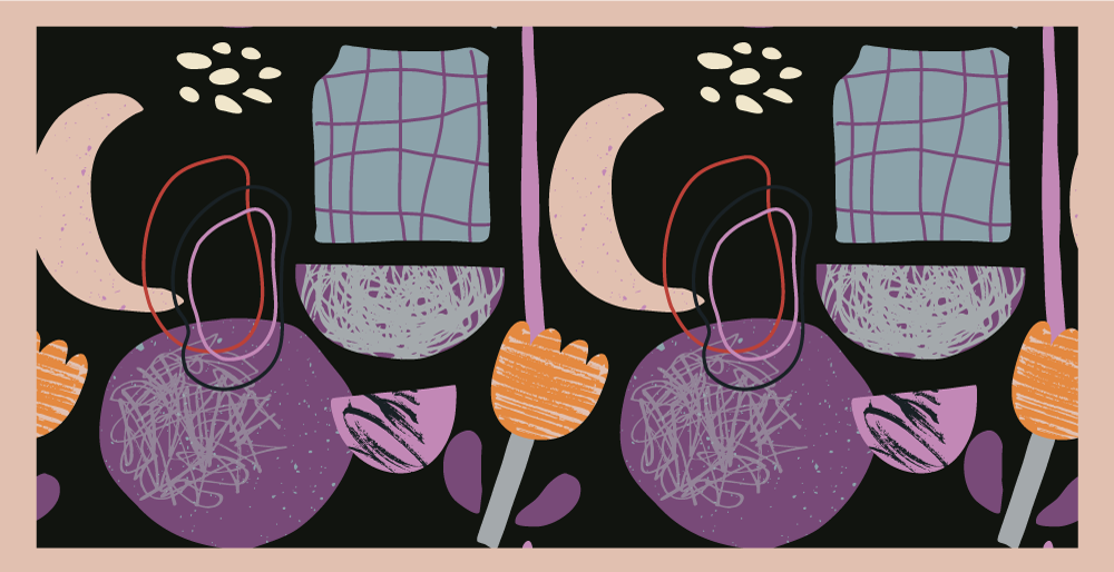 moderný vinylový koberec nočné geometrické prvky - Tenstickers