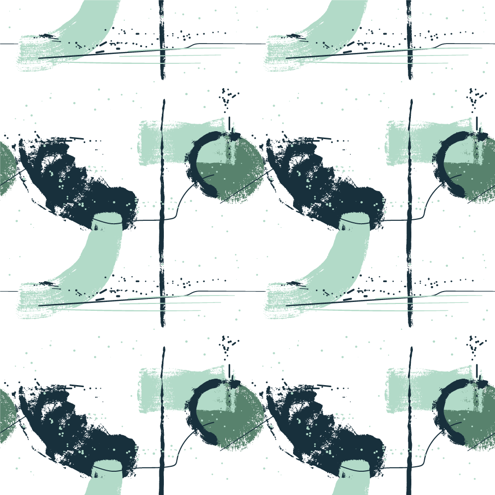 vinylový koberec minimalisticky abstraktné zelené ťahy - Tenstickers