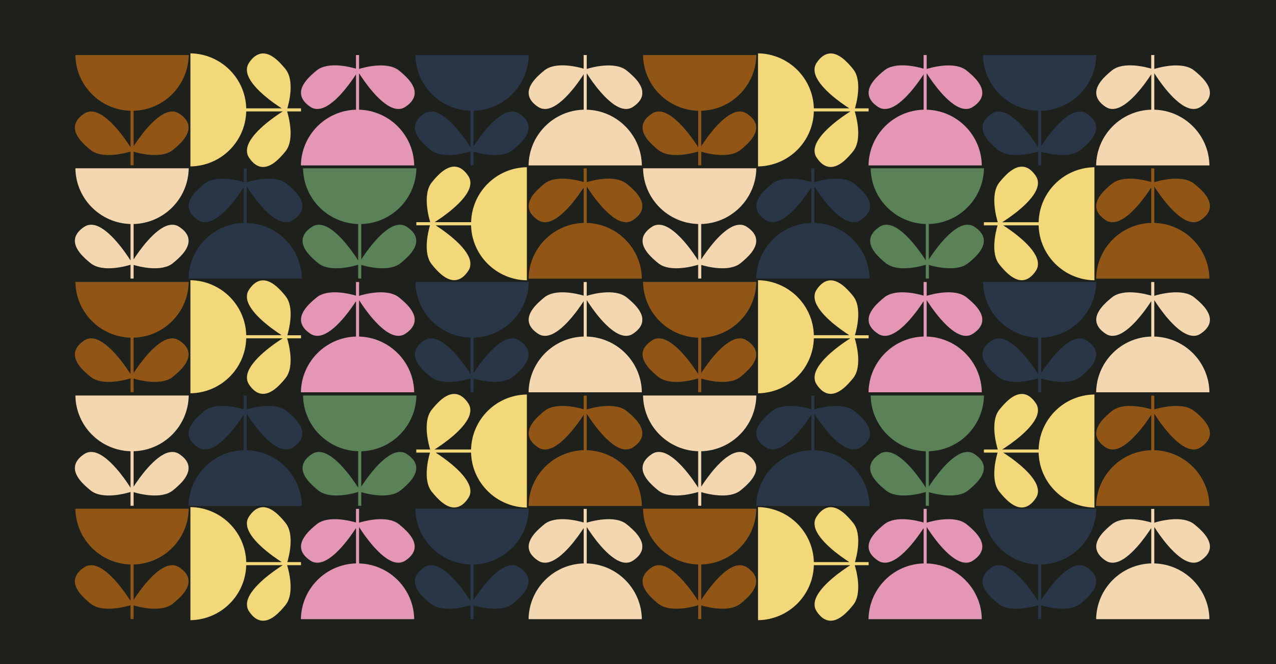 vinylový koberec kachličky živé motívy listov - Tenstickers