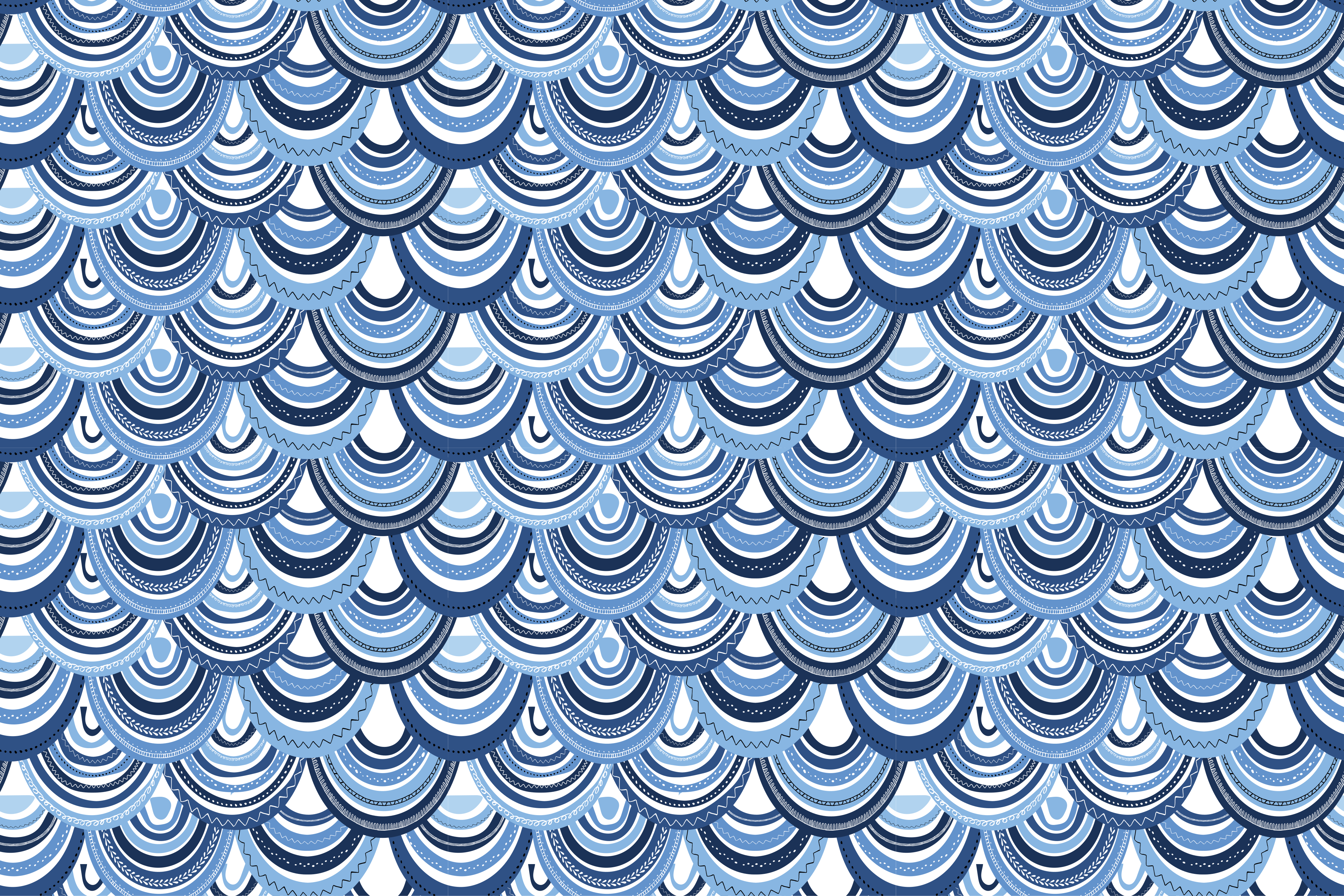 vinylový koberec s geometrickýmy tvarmi vlnový vzor - Tenstickers