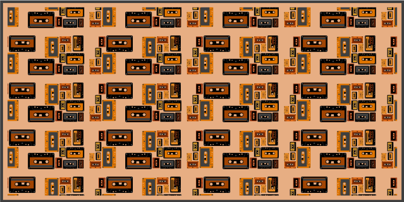 rôzne vinylové koberce pre deti staré kazety - Tenstickers