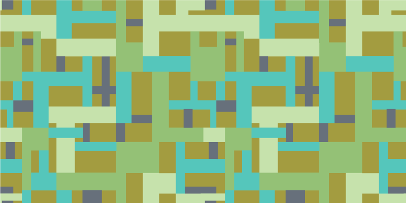 vinylový koberec s geometrickýmy tvarmi zelené segmenty - Tenstickers