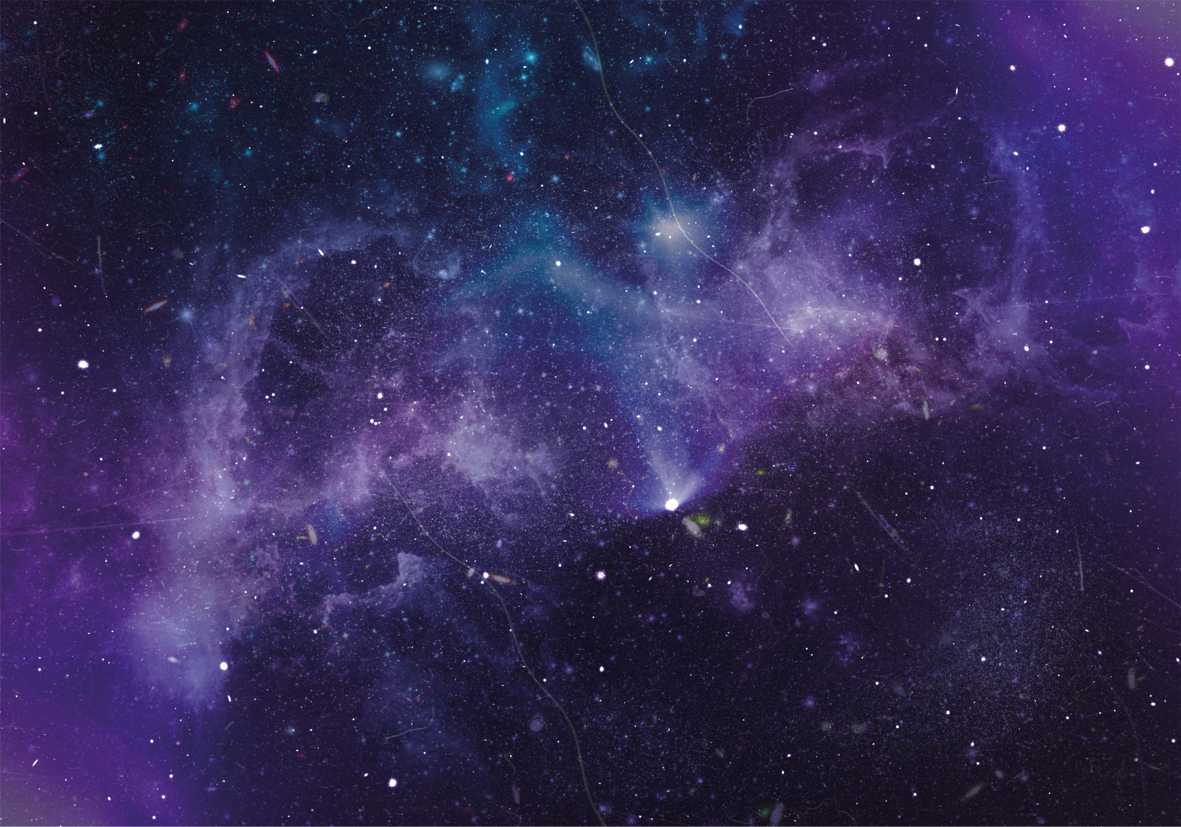 Vinylový koberec purpurová hviezda sprcha prírodný - Tenstickers