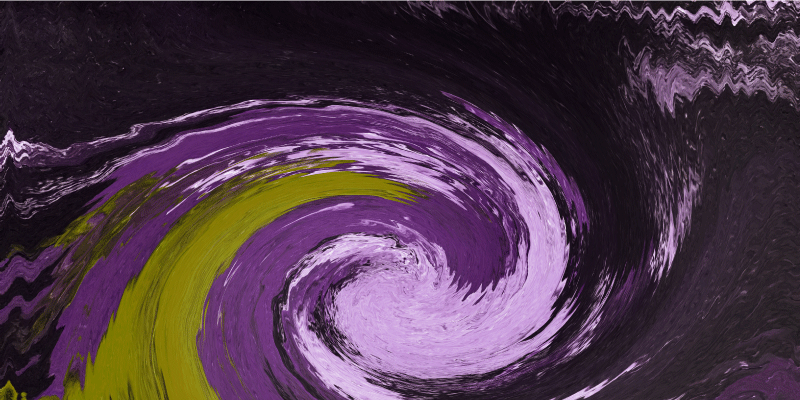 vinylový koberec pre mládež špirálovité farebné toky - Tenstickers