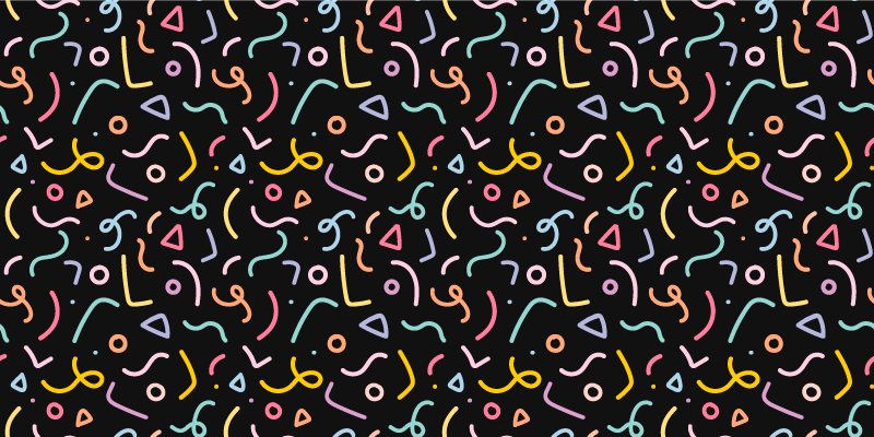 Farebné geometrické tvary vzor vintage koberec - Tenstickers