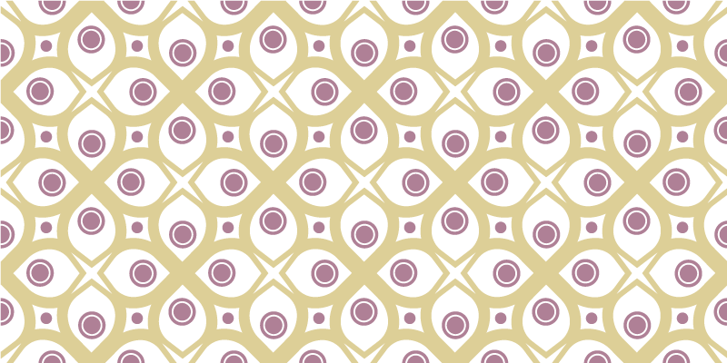 mozaika vinylový koberec geometrický vzor kruhov - Tenstickers