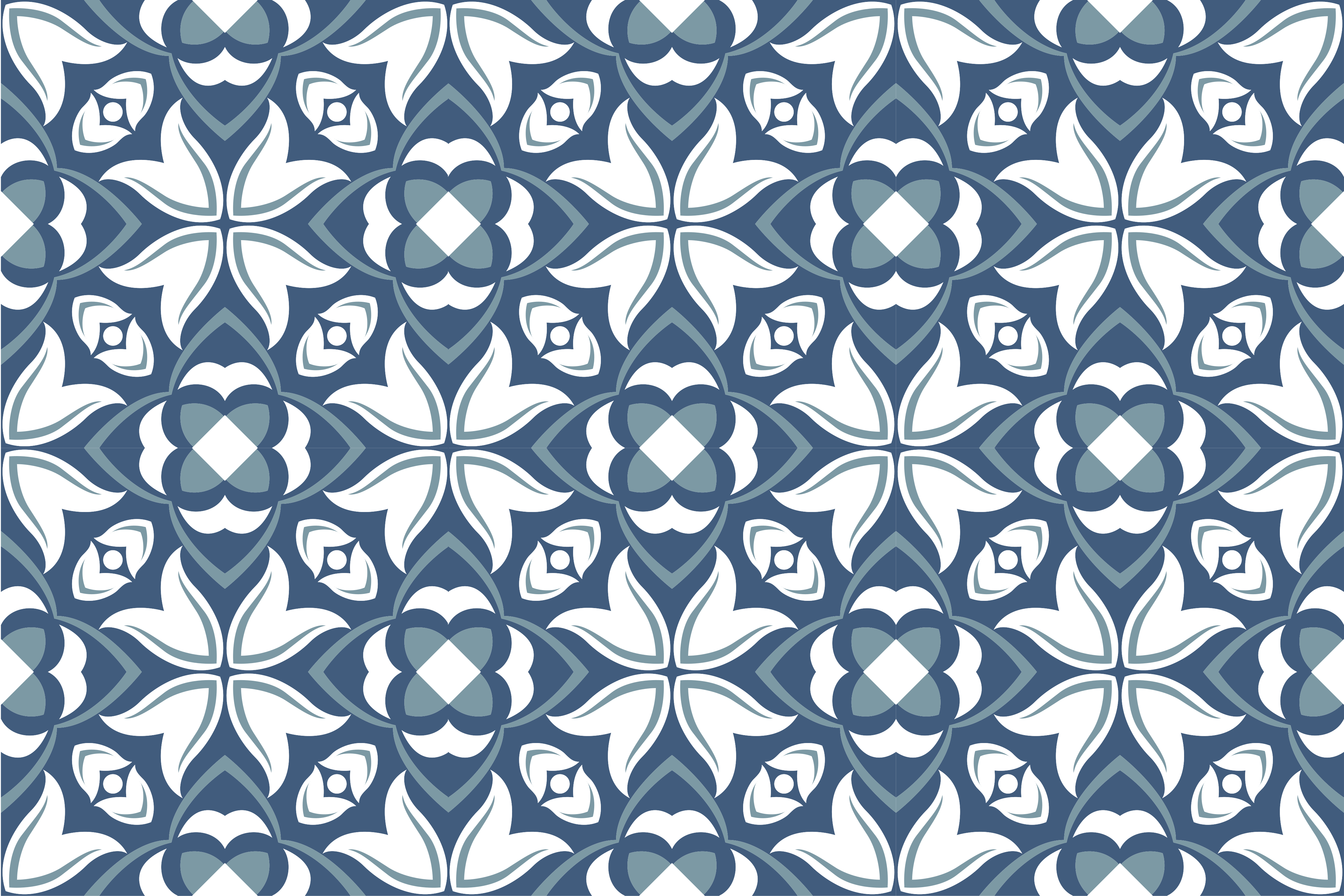 vinylový koberec kachličky pôvabné botanické prvky - Tenstickers