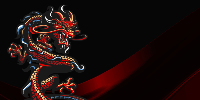 vinylový koberec pre mládež ilustrácia draka - Tenstickers