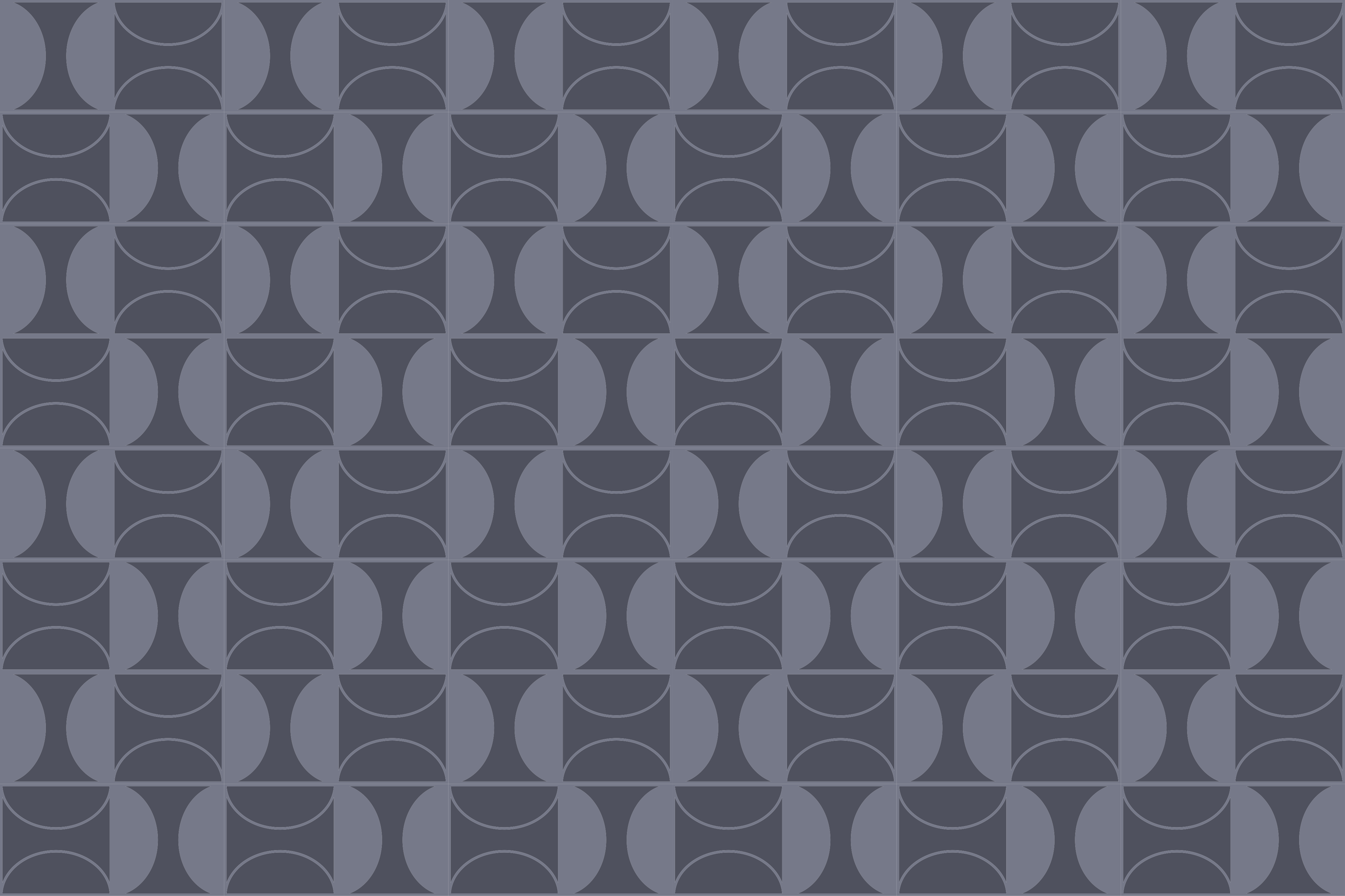 Vinylový koberec s geometrickými tvarmi v kruhovom vzore - Tenstickers