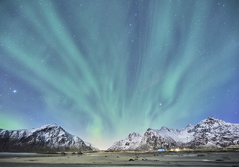 prírodný vinylový koberec krása severných svetiel - Tenstickers