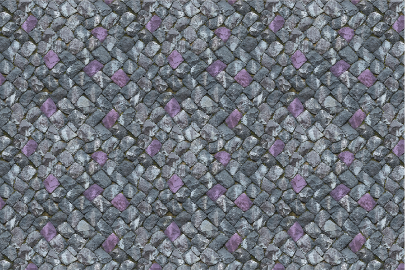 kamene vinylový koberec sivý dláždený chodník - Tenstickers