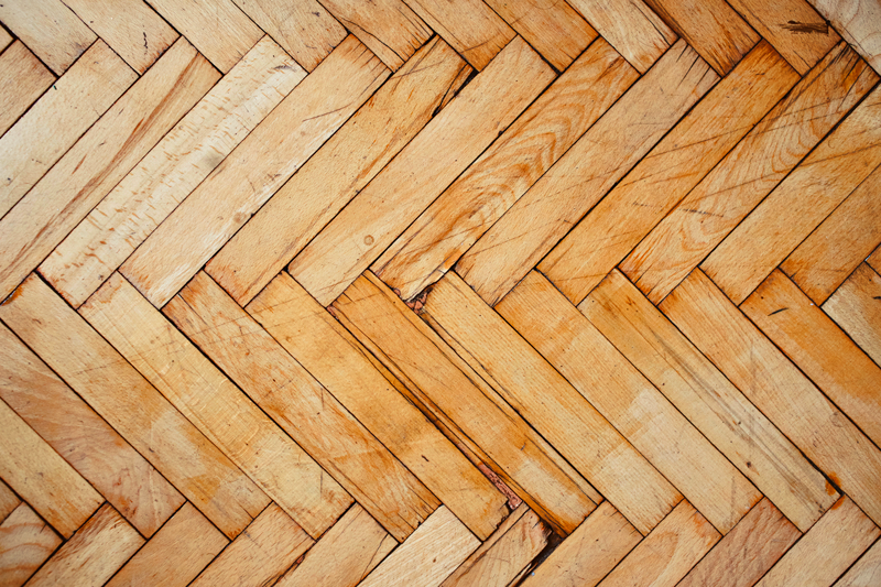 vinylový koberec drevo vzor rybej kosti - Tenstickers