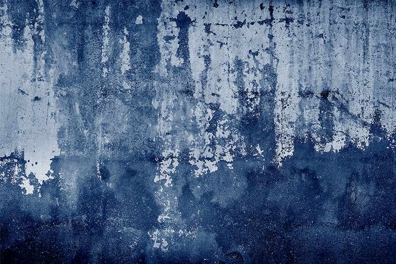 Modrý opotrebovaný koberec "priemyselného štýlu". - Tenstickers