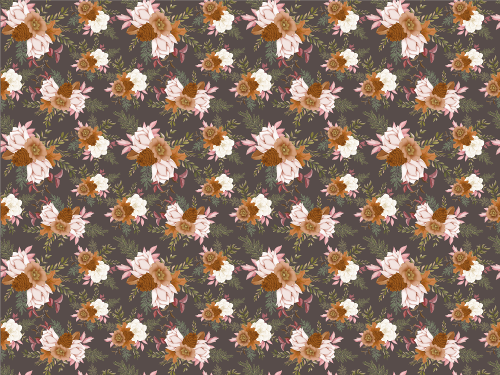 vinylový koberec s kvetmi elegancia s kvetinovým vzorom - Tenstickers